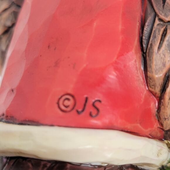 Jim Shore Heartwood Creek Santa Owl Ornament Hand Painted Holiday Christmas Tree - Picture 3 of 11